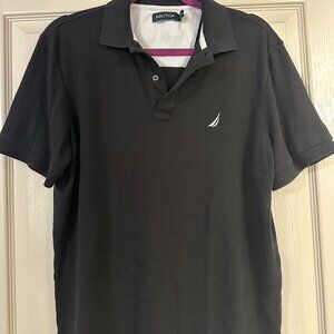 Nautica Black Collared Shirt